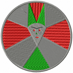 African Masks Embroidery Design 7